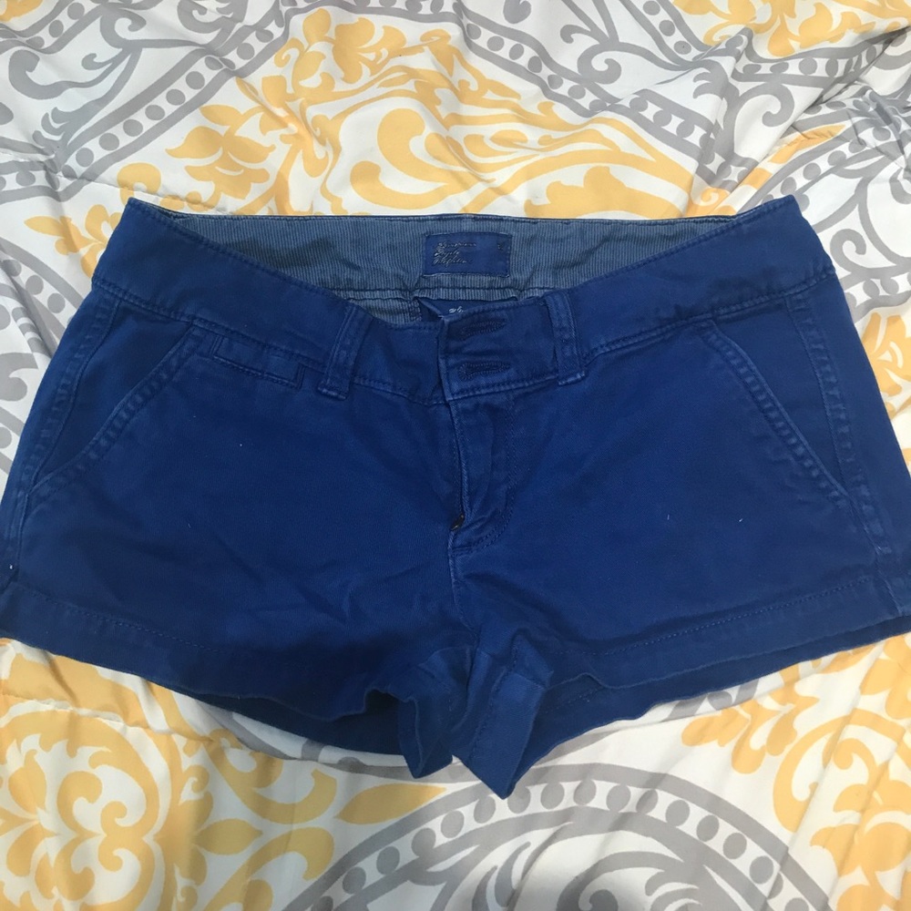 Cobalt blue American eagle cargo shorts