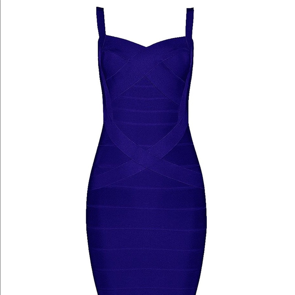 BRAND NEW navy blue bodycon bandage mini dress