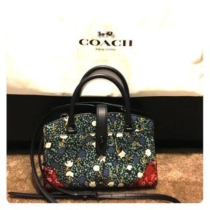 MERCER satchel by Coach
 floral pebble leather