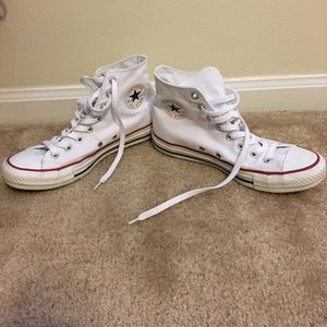 White Converse High Tops
