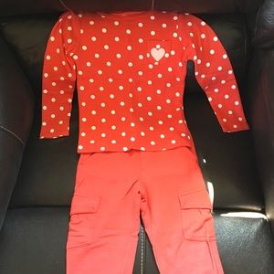 Carter's salmon/pink outfit size 3T