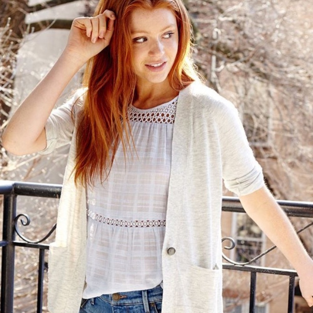 Cream blouse