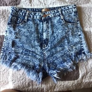 High waist shorts