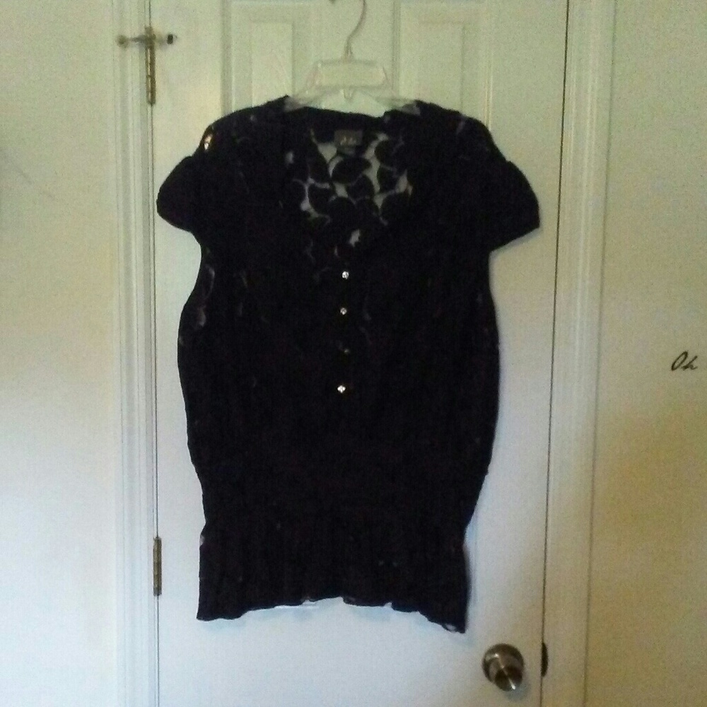 Dots plus size top