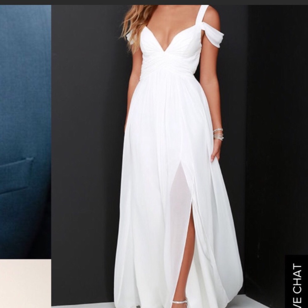 Lulus Bariano Ocean dress Ivory