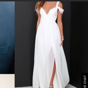 Lulus Bariano Ocean dress Ivory