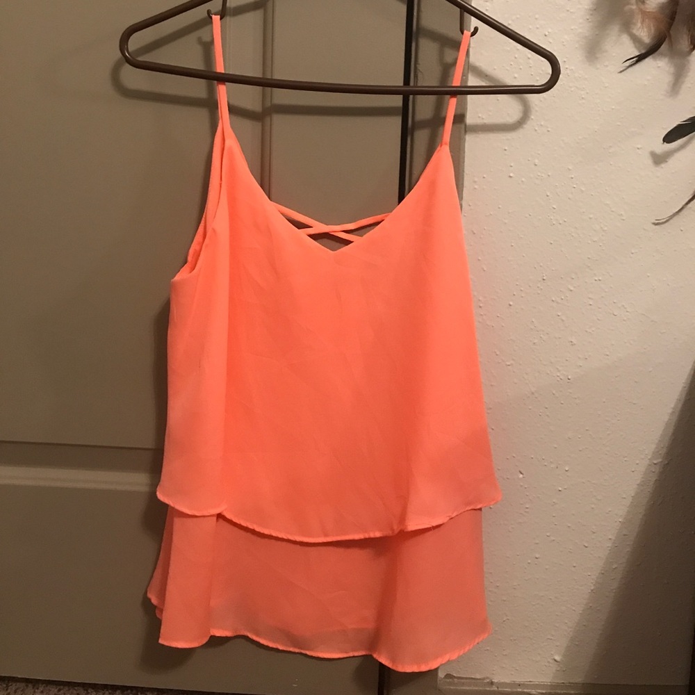 Peachy pink Francesca's tank top