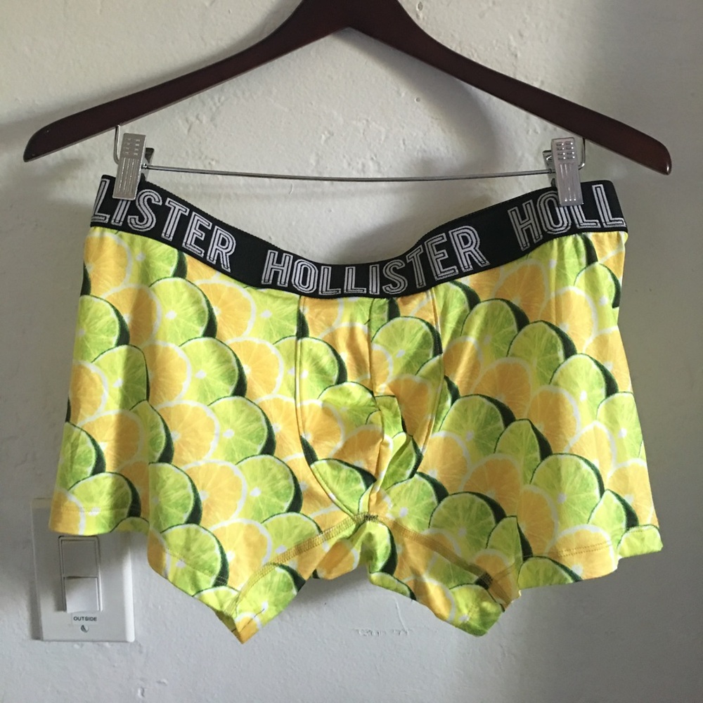 NEW Hollister Sexy underware boy boxer lime lemon
