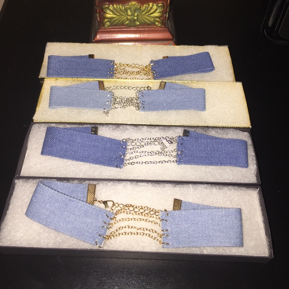 Trendy Denim Chokers!!!