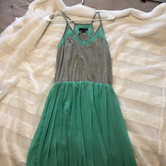 Leo Meets Virgo Turquoise and grey dress - Picture 2 of 3