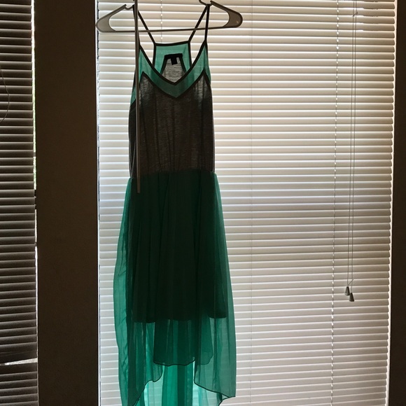 Leo Meets Virgo Turquoise and grey dress - Picture 3 of 3