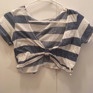 Billabong striped reversible crop top