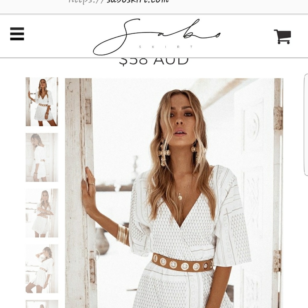 Sabo Skirt White dress