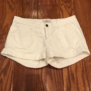 Abercrombie & Fitch White Shorts