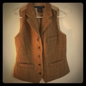 Ralph Lauren tweed vest.