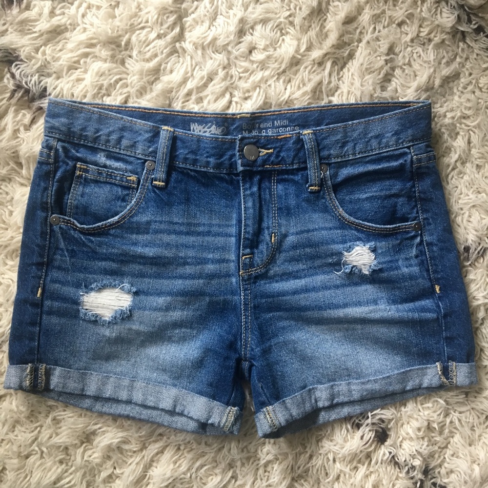 Boyfriend Midi Jean Shorts