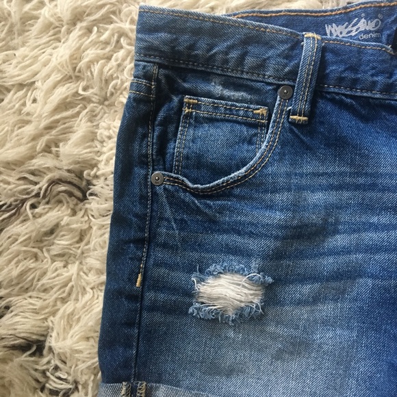 Boyfriend Midi Jean Shorts - Picture 4 of 6