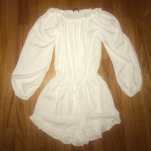 NWOT Brandy Melville White Off the Shoulder Romper