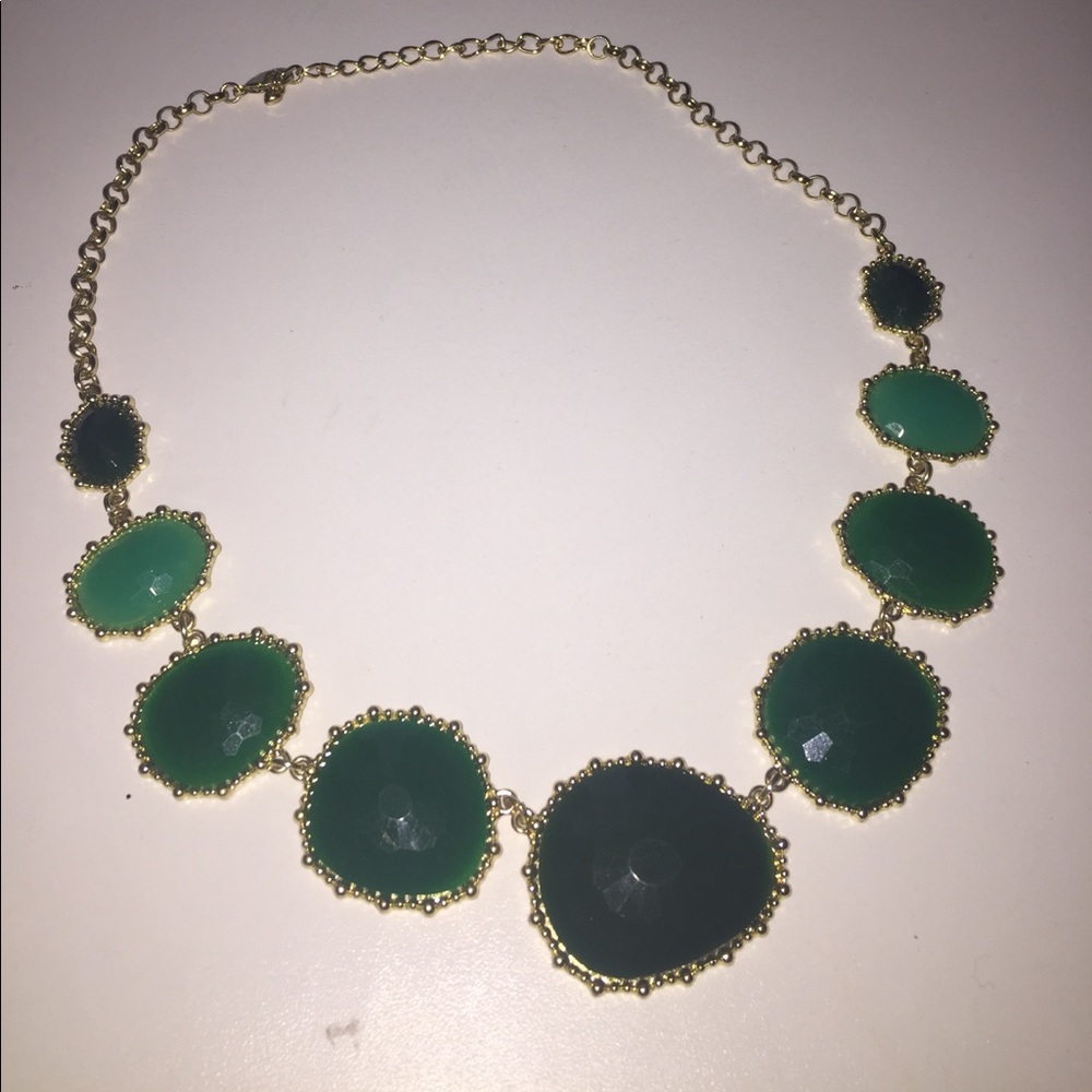 EMERALD GREEN STATEMENT NECKLACE