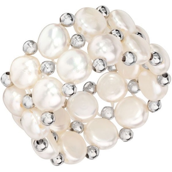 Jewelry - Genuine Pearl Stretch Ring