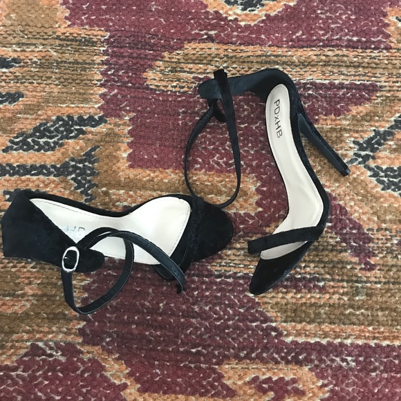 Public desire crushed velvet strappy heel pdxhb - Picture 2 of 5