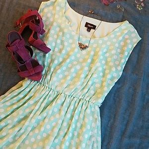 IZByer Mint Polka-Dot Dress