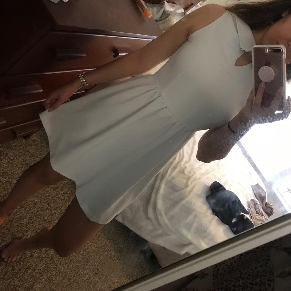 White dress, mid length