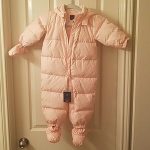 Brand new with tags GAP baby girl snowsuit
