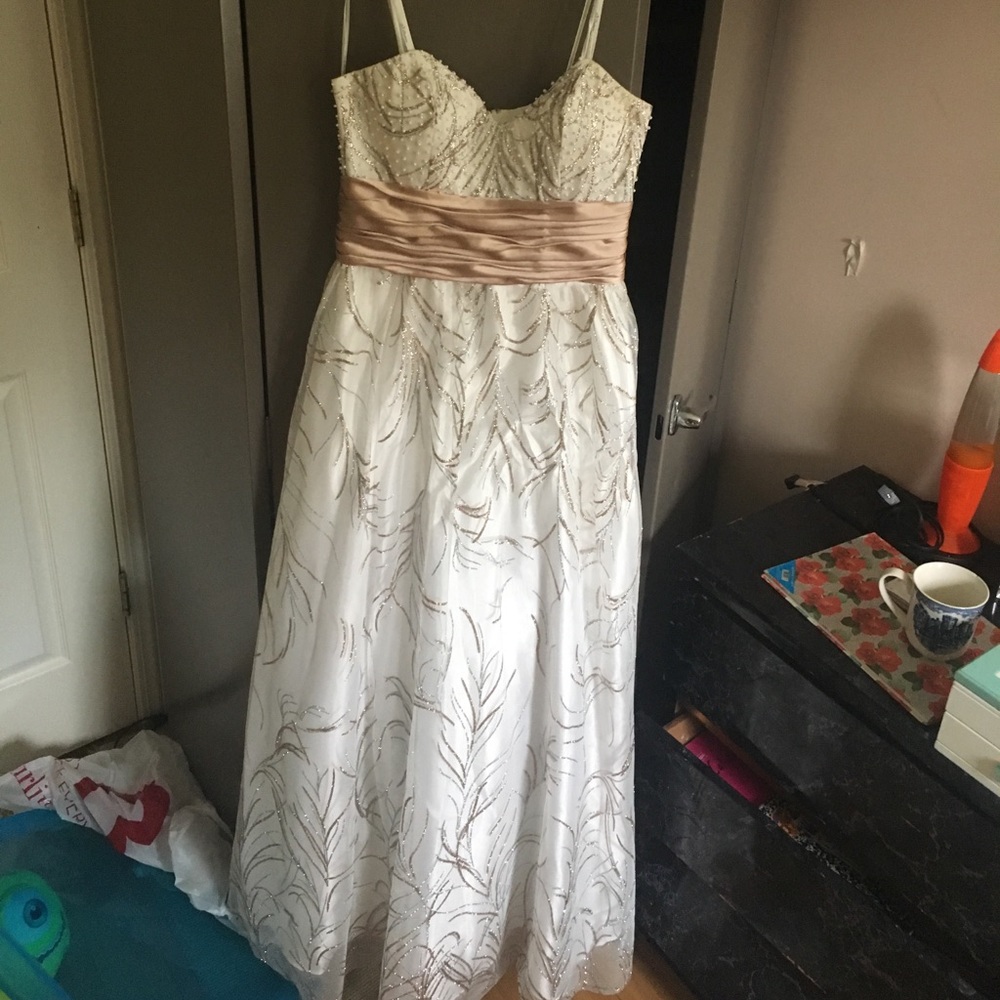 White prom dress