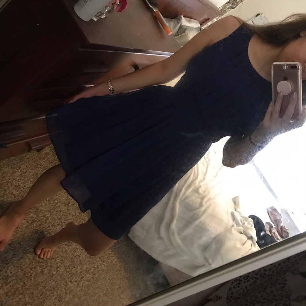 Royal blue dress