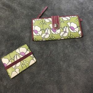 Fossil wallet and travel wallet.
