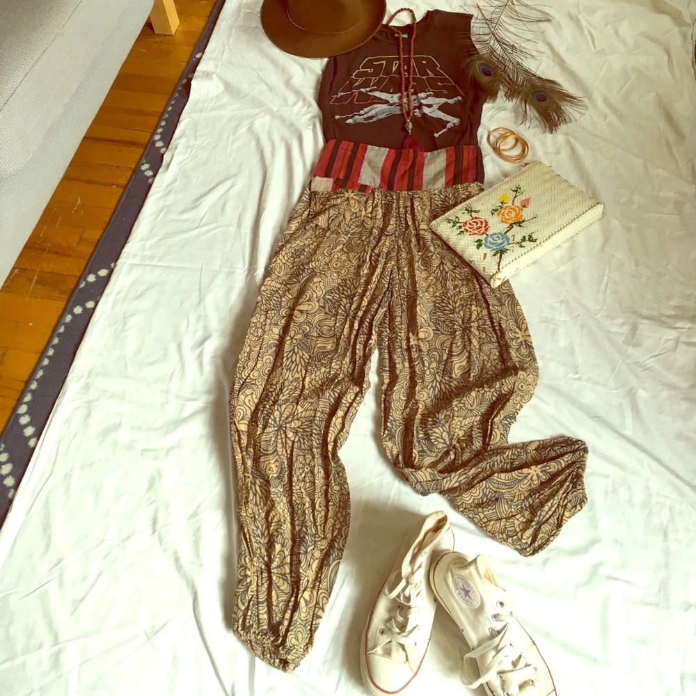 Bohemian printed pants