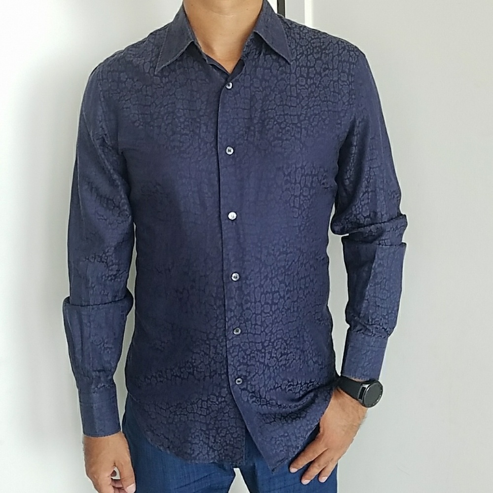 ROBERTO CAVALLI silk dress shirts men