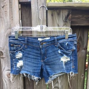 Abercrombie & Fitch distressed shorts