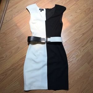 Bebe Black and White Dress