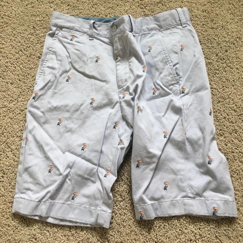 Crewcuts Light Blue Pelican Print Shorts