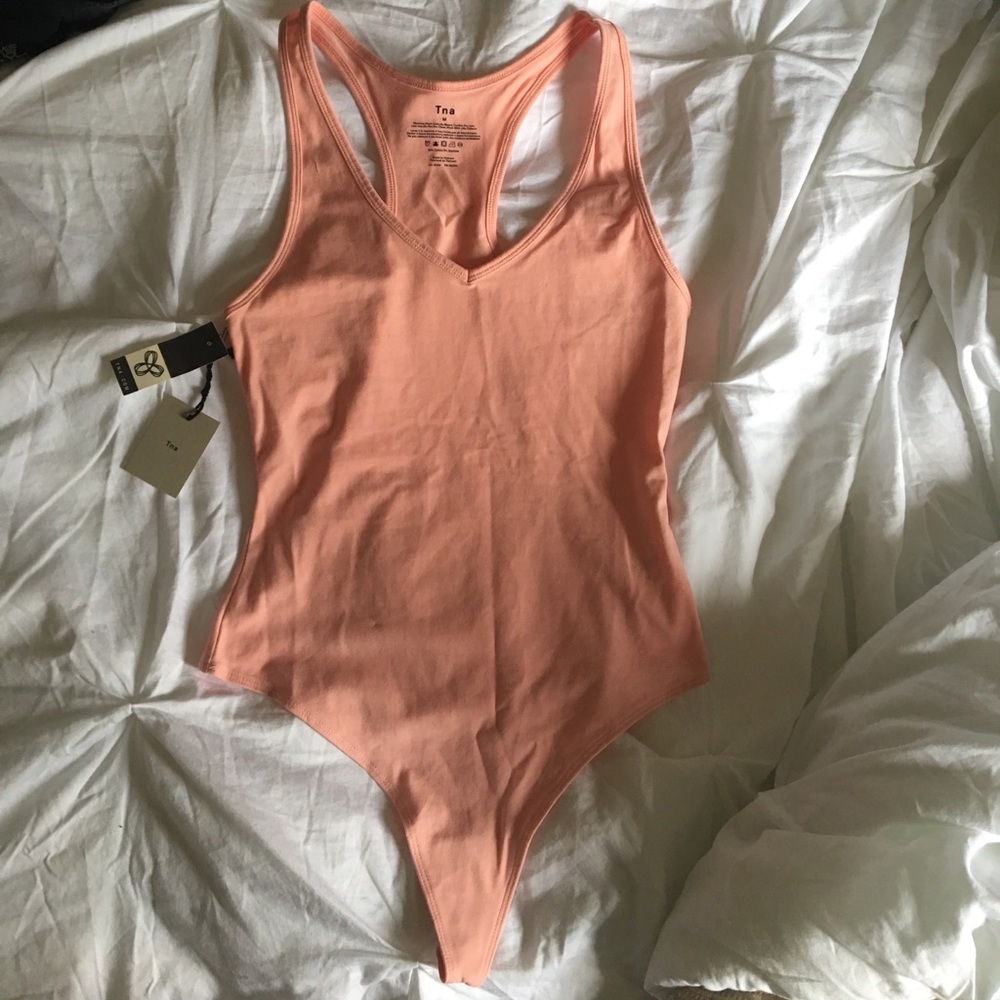 NWT Aritzia Light Pink Thong Bodysuit