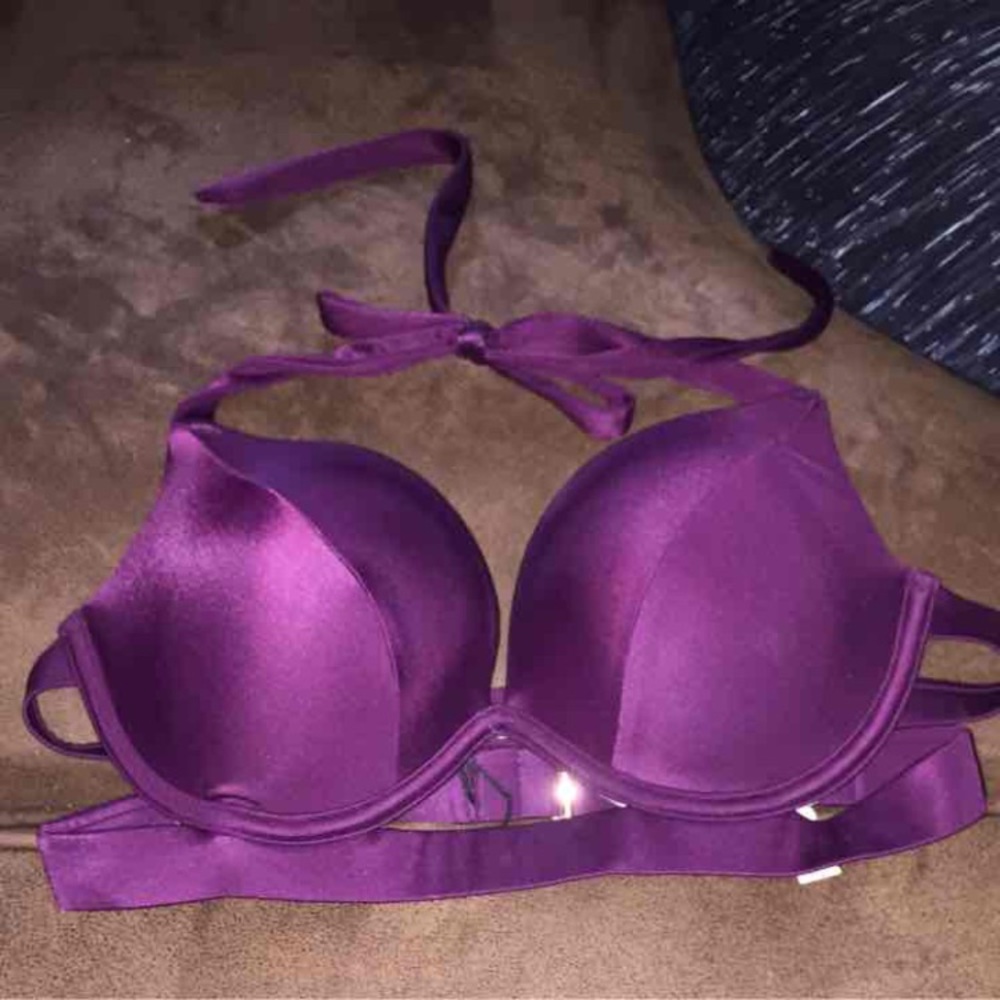 Maroon push-up Victoria's secret swim top