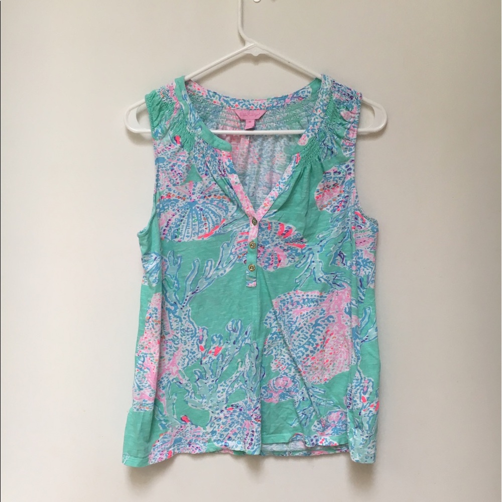 Lilly Pulitzer button up blouse