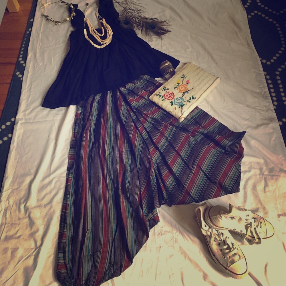 Bohemian harem pants/jumpsuit