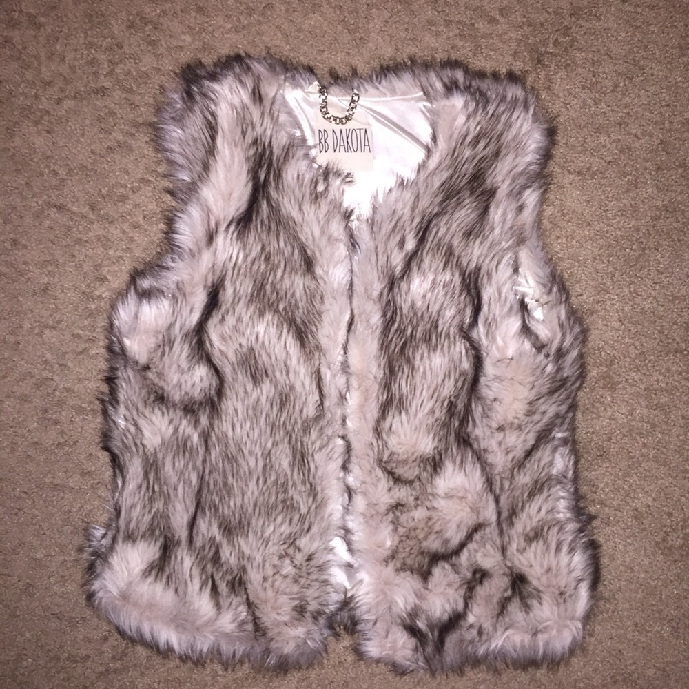 Faux fur vest