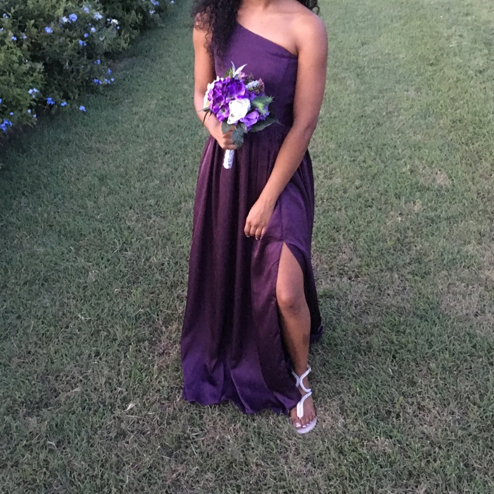 Plum Vera Wang dress
