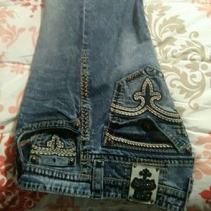 Mens rock revival jeans
