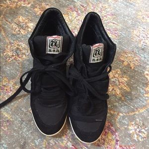 Ash Wedge Sneakers in Black