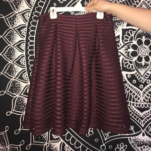 High Waisted Zip Up Skirt