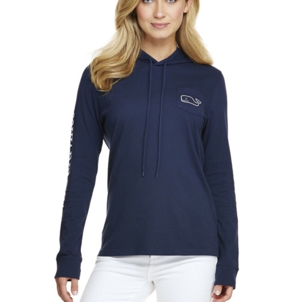 Vineyard Vines Long Sleeve Sleep Whale Hoodie L