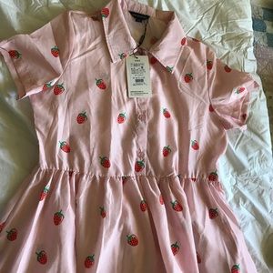 Adorable Pink Strawberry Dress