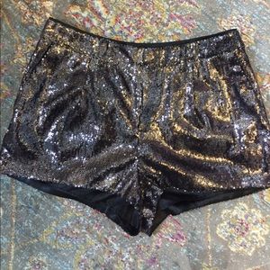 Divided by H&M gray/silver sequin shorts