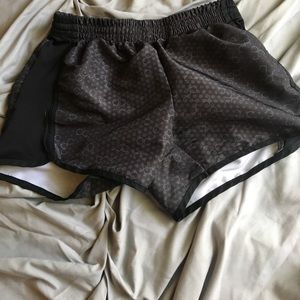 Black athletic shorts