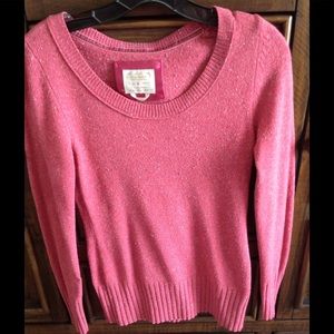 Pink Old Navy sweater visible piling S-M wool worn